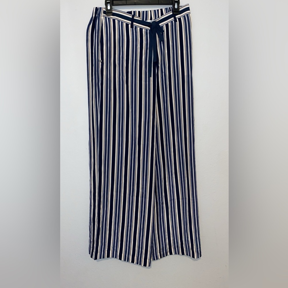 NWT multicolored stripe wide leg pants.